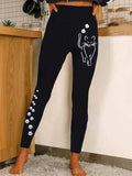 Women's Paw Print Cute Cat Leggings