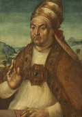 Portrait of Pope Sixtus IV della Rovere by Pedro Berruguete (Castilian, c. 1445/1450-1503) - Classic Art canvas print