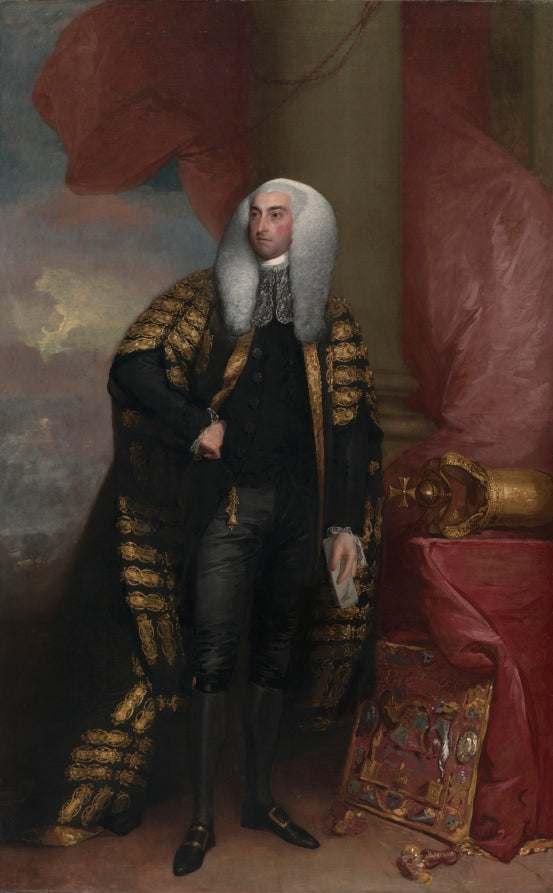Baron FitzGibbon by Gilbert Stuart (American, born The Thirteen Colonies, 1755–1828) - Classic Art canvas print