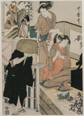Chushingura Act IX of The Storehouse of Loyalty by Kitagawa Utamaro (Japanese, c. 1754–1806) - Classic Painting canvas print