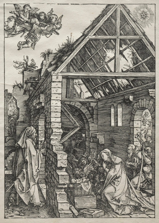 Life of the Virgin  The Nativity by Albrecht Dürer (German, 1471–1528) - Classic Painting canvas print
