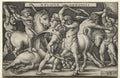 The Labors of Hercules by Hans Sebald Beham (German, 1500–1550) - Classic Painting canvas print