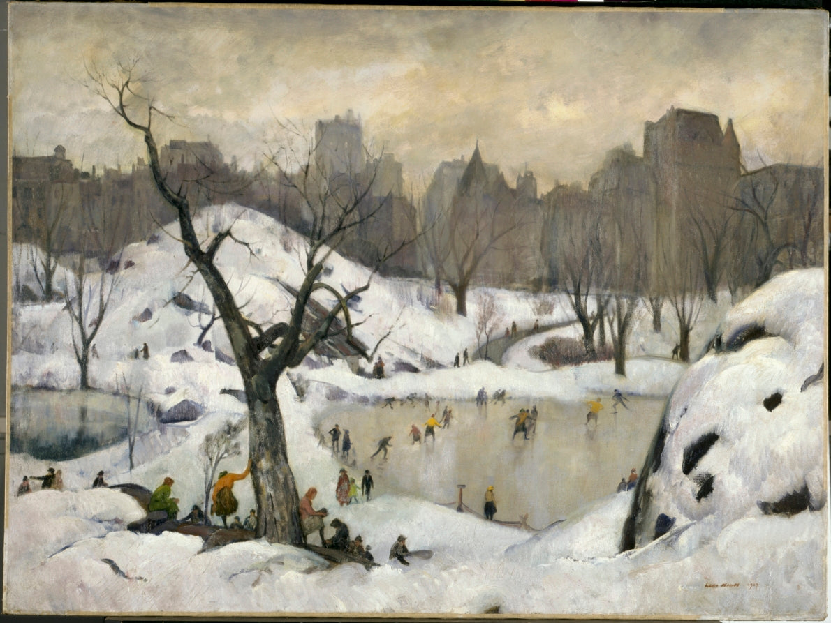 The Park-Winter by Leon Kroll (American, 1884–1974) - Classic Art canvas print