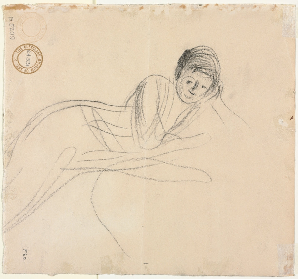 Reclining Woman verso by Jean Louis Forain (French, 1852–1931) - Classic Painting canvas print