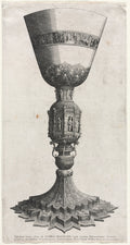 The Great Chalice Adorned with Figures by Wenceslaus Hollar (Bohemian, 1607–1677) - Classic Art canvas print
