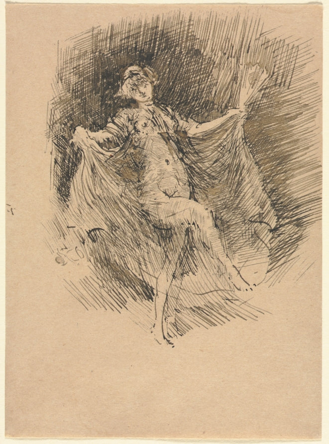 The Dancer, No. 1 by James McNeill Whistler (American, 1834–1903) - Classic Painting canvas print
