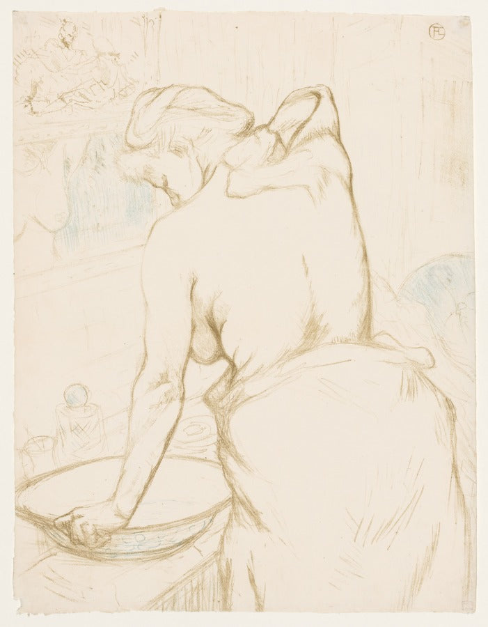 Elles The Toilet by Henri de Toulouse-Lautrec (French, 1864–1901) - Post-Impressionist canvas print
