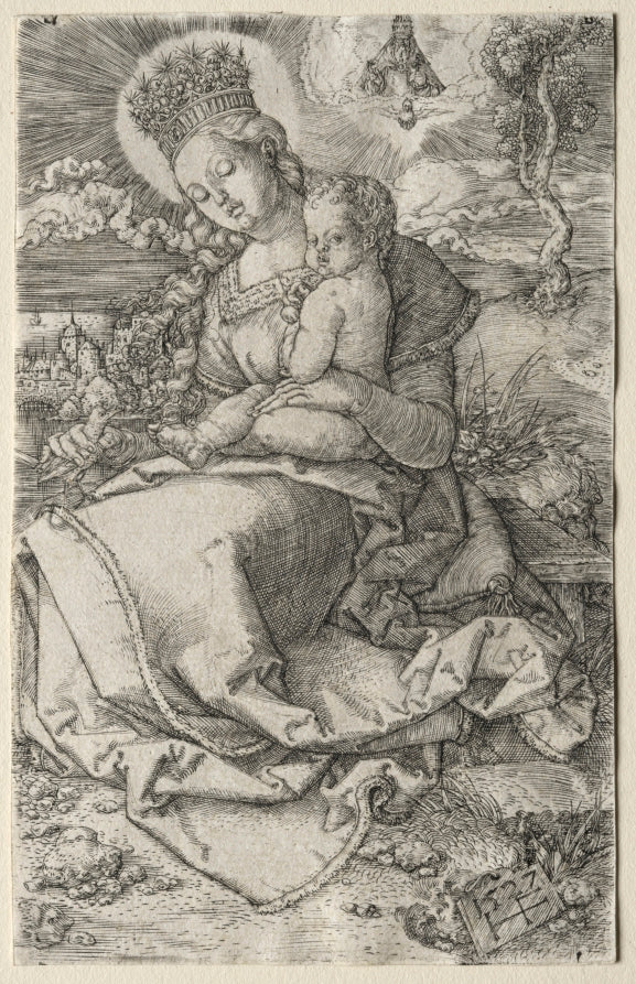 Virgin with a Crown of Stars by Monogrammist HF (German, active about 1527) - Classic Art canvas print