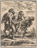 Silenus Accompanied by a Satyr and a Faun by Christoffel Jegher (Flemish, 1596–1652/53) - Classic Painting canvas print
