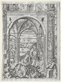 Adoration of the Shepherds by Nicoletto da Modena (Italian, active c. 1500–1520) - Classic Painting canvas print