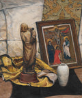 The Madonna of Ivory by Henry Keller (American, born Germany, 1869–1949) - Classic Art canvas print