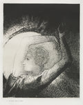 A Woman Clothed with the Sun by Odilon Redon (French, 1840–1916) - Symbolist canvas print