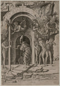 Descent into Limbo by Giovanni Antonio da Brescia (Italian) - Classic Painting canvas print