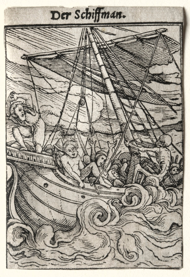 Dance of Death  The Sailor by Hans Holbein the Younger (German, active England and Switzerland, 1497/98–1543) - Classic Painting canvas print