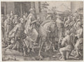 The Triumph of Mordecai by Lucas van Leyden (Netherlandish, 1494–about 1533) - Classic Art canvas print