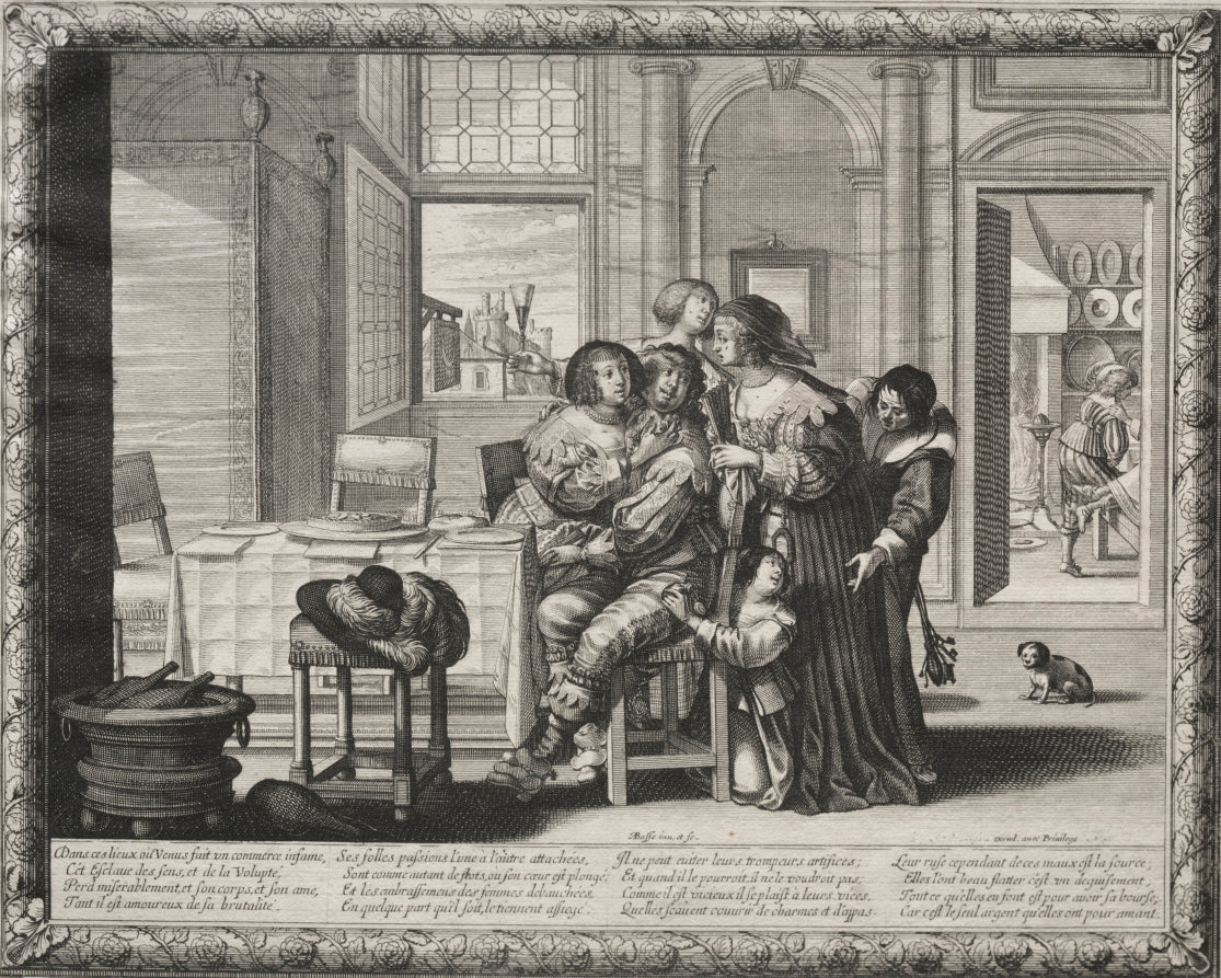 The Prodigal Son  Riotous Living by Abraham Bosse (French, 1602–1676) - Classic Art canvas print