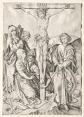 The Passion  Christ on the Cross by Martin Schongauer (German, c. 1450–1491) - Classic Art canvas print