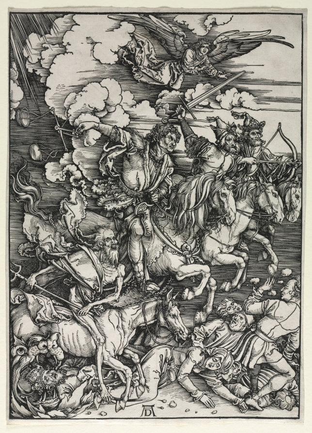 The Four Horsemen, from The Apocalypse by Albrecht Dürer (German, 1471–1528) - Classic Art canvas print