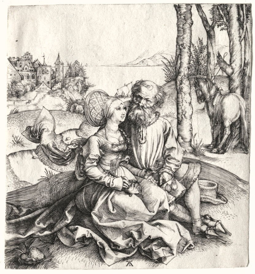The Offer of Love or The Ill-Assorted Couple by Albrecht Dürer (German, 1471–1528) - Classic Painting canvas print