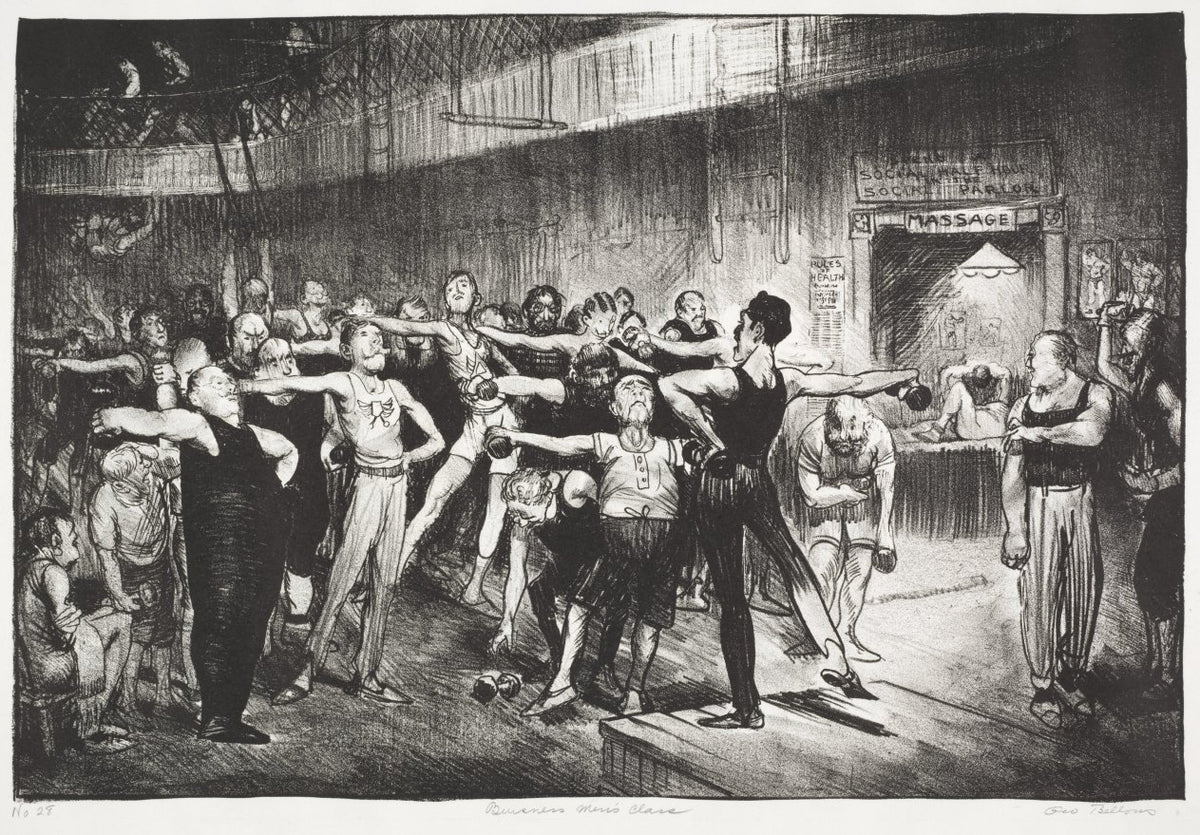 Business Men's Class by George Bellows (American, 1882–1925) - Classic Art canvas print