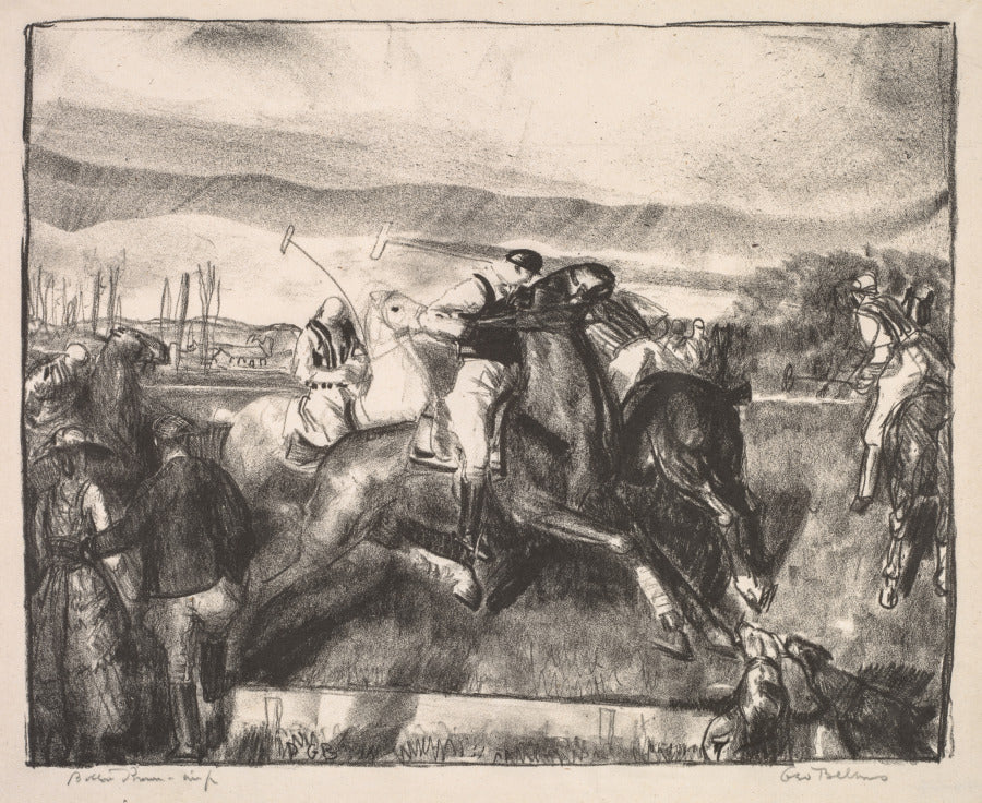 Polo Sketch by George Bellows (American, 1882–1925) - Classic Painting canvas print