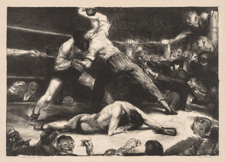 A Knockout by George Bellows (American, 1882–1925) - Classic Painting canvas print
