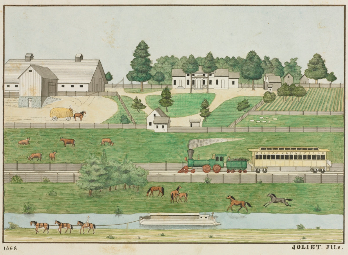 Landscape, Joliet, Illinois by  - Classic Painting canvas print