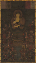 Medicine Master Buddha and the Twelve Divine Generals by  - Classic Art canvas print