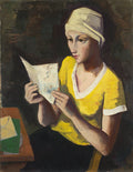 The Letter by Karl Hofer (German, 1878–1955) - Classic Art canvas print