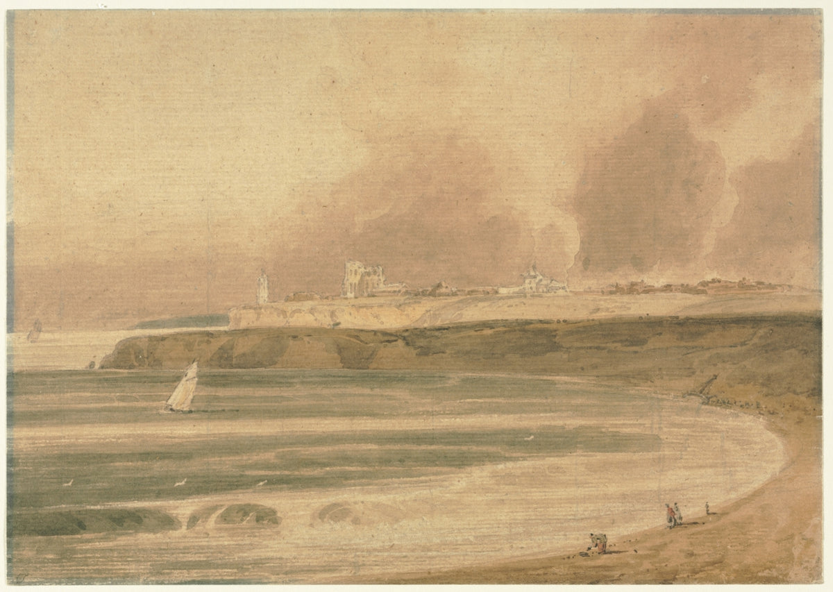 Tynemouth, Northumberland by Thomas Girtin (British, 1775–1802) - Classic Painting canvas print