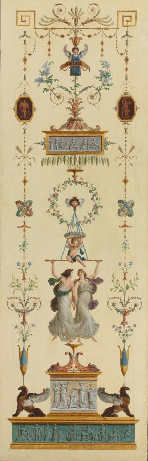 Decorative Panel by Pierre Rousseau (French, 1751–1829) - Naive Art canvas print
