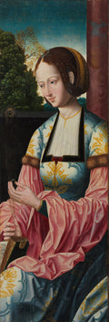 Saint Barbara by Master of the Holy Blood (Netherlandish) - Classic Art canvas print