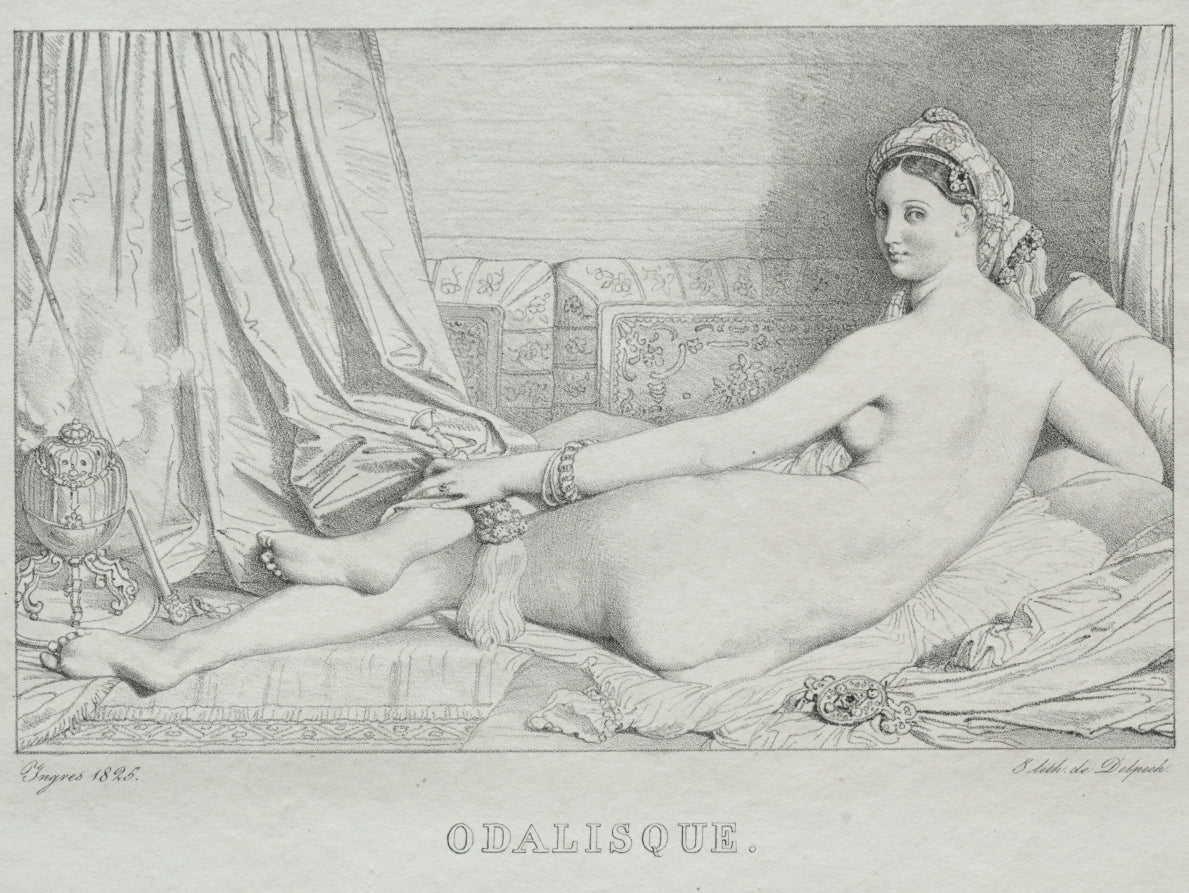 Odalisque by Jean-Auguste-Dominique Ingres (French, 1780–1867) - Classic Art canvas print