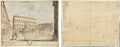 Eighteen Views of Rome The Piazza Farnese recto Cartouche verso by Lievin Cruyl (Flemish, c. 1640-c. 1720) - Classic Art canvas print