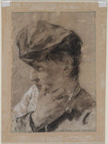 Head of a Young Man in a Cap by Giovanni Battista Piazzetta (Italian, 1682–1754) - Classic Painting canvas print