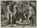 Lot and His Daughters by Lucas van Leyden (Netherlandish, 1494–about 1533) - Classic Art canvas print