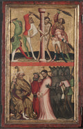 Diptych with the Passion of Christ left wingFlagellation and Christ Before Pilate by  - Classic Art canvas print