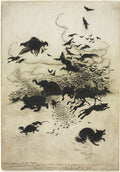 The Wren and the Bear by Arthur Rackham (British, 1867–1939) - Classic Painting canvas print