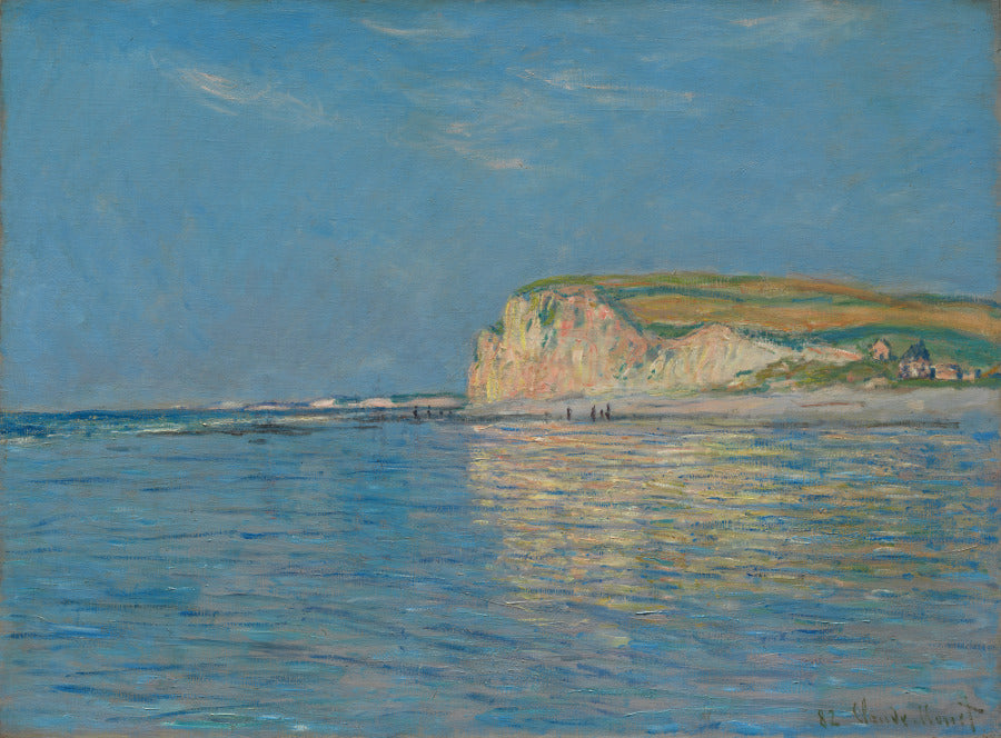 Low Tide at Pourville, near Dieppe, 1882 by Claude Monet (French, 1840–1926) - Impressionist canvas print