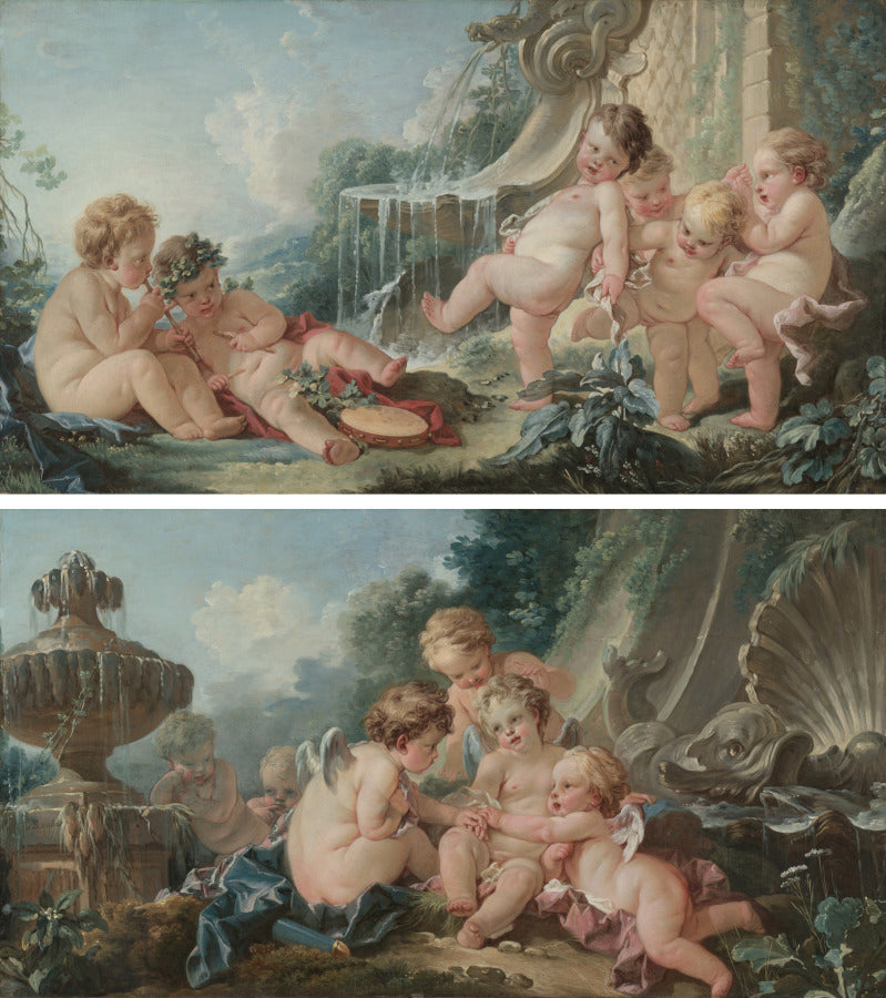 Music and Dance and Cupids in Conspiracy by François Boucher (French, 1703–1770) - Classic Art canvas print