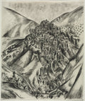 An Italian Hilltown, Anticoli, Italy by Louise B. Maloney (American, 1887–1973) - Classic Painting canvas print