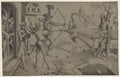 The King's Sons Shooting at their Dead Father's Body by Mair von Landshut (German, active about 1484–1520) - Classic Art canvas print