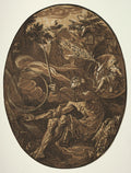 The Deities Demogorgon in the Cave of Eternity by Hendrick Goltzius (Dutch, 1558–1617) - Classic Painting canvas print
