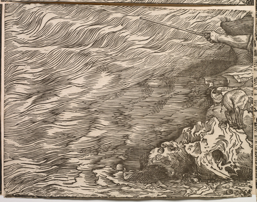 The Submersion of Pharaoh's Army in the Red Sea by Titian (Italian, c. 1488–1576) - Classic Painting canvas print