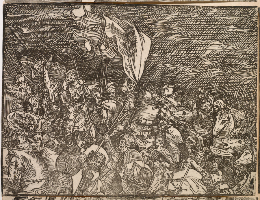 The Submersion of Pharaoh's Army in the Red Sea by Titian (Italian, c. 1488–1576) - Classic Painting canvas print