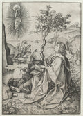 St. John the Evangelist on the Isle of Patmos by Martin Schongauer (German, c. 1450–1491) - Classic Art canvas print