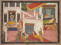 The birth of Rama and his brothers, from Chapter 17 of the Bala Kanda Book of Childhood of the Adhyatma Ramayana Rama's Journey of the Supreme Spirit from the Brahmanda Purana Ancient Scripture of the Cosmic Egg by  - Classic Art canvas print