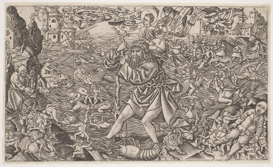 St. Christopher by Alart du Hameel (Netherlandish, c. 1449–c.1507) - Classic Art canvas print