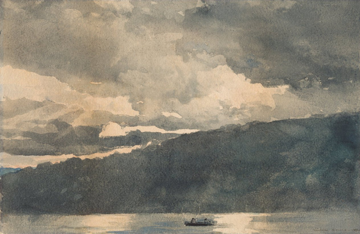 Mink Lake, Adirondacks by Winslow Homer (American, 1836–1910) - Classic Painting canvas print