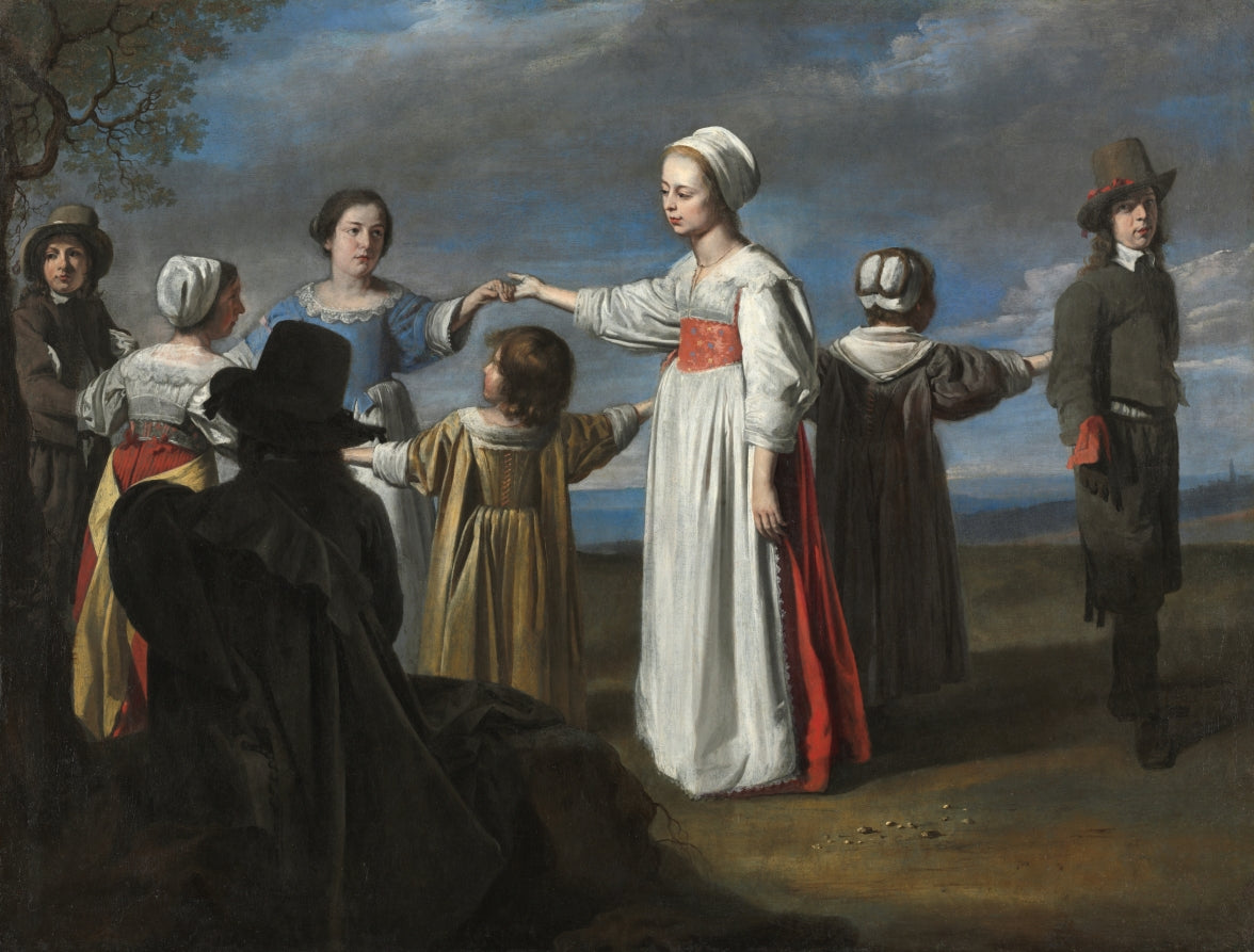 Children Dancing by Le Nain (French) - Classic Art canvas print